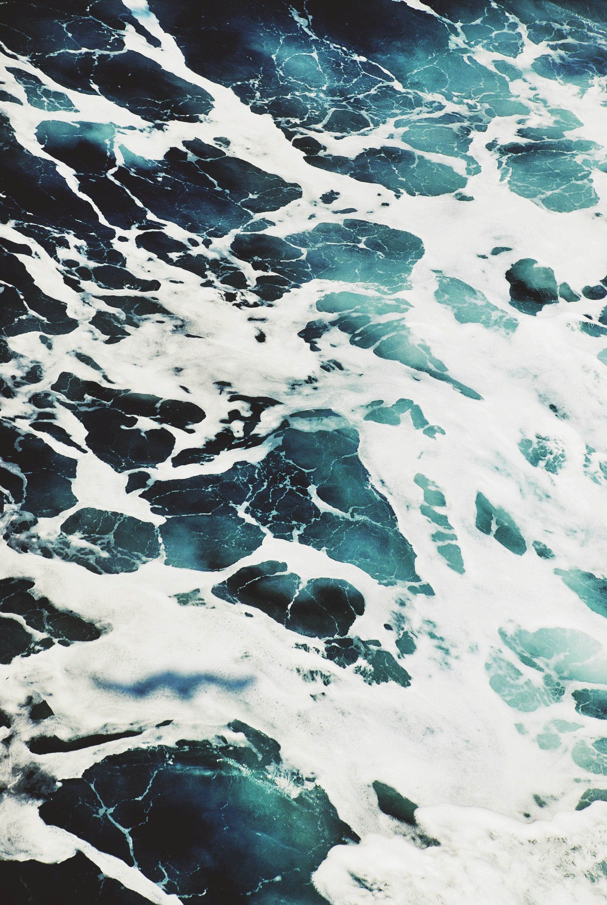 close up view of ocean waves